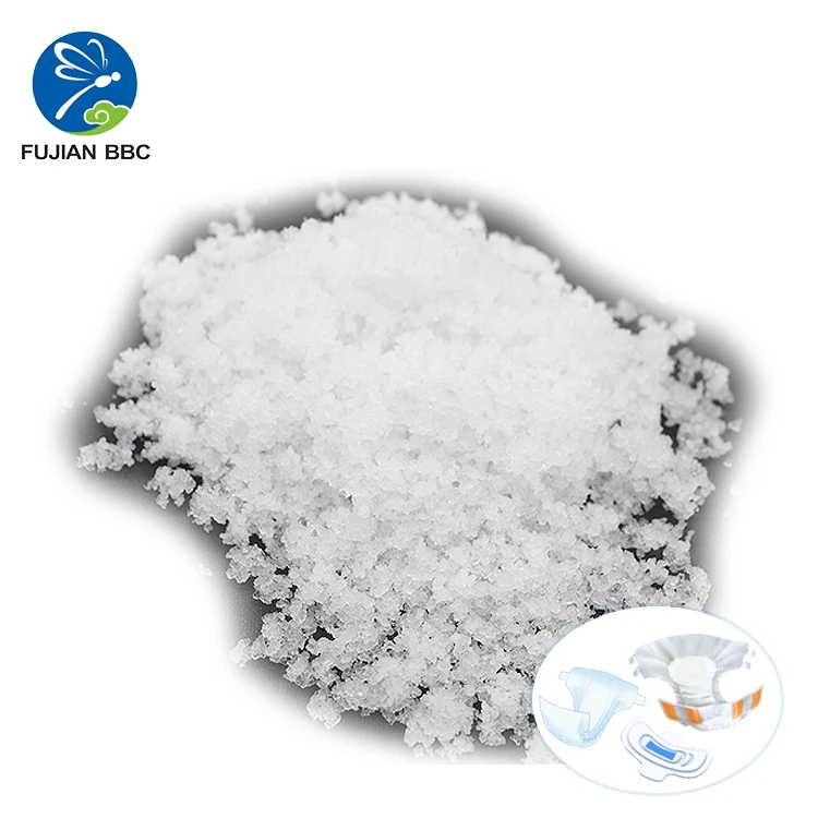 Raw Materials Super Absorption Polymer High Absorbency SAP For Disposable Sanitary Napkins Diapers