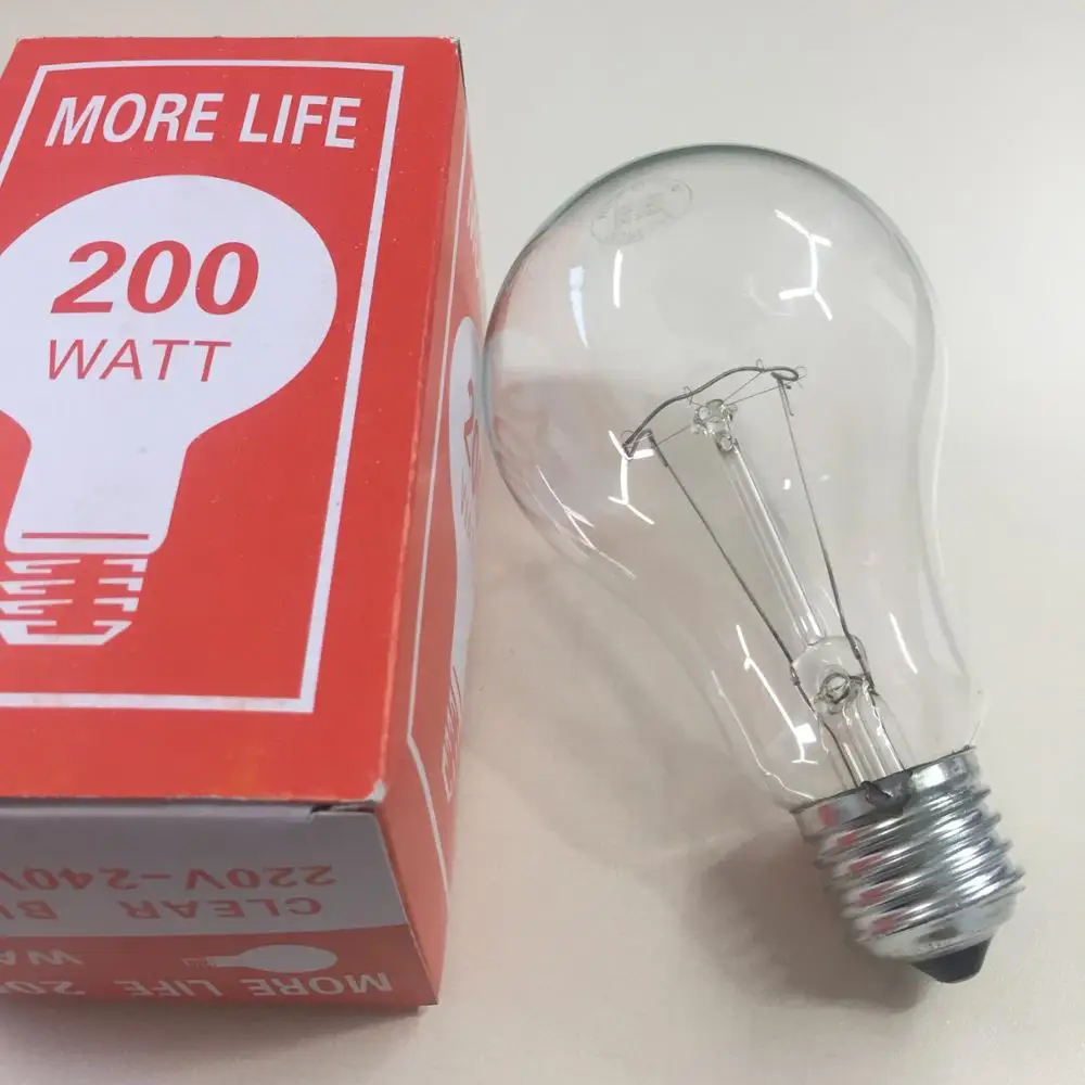 b22 e27 large incandescent light bulb 75w 100w 200w incandescent lights