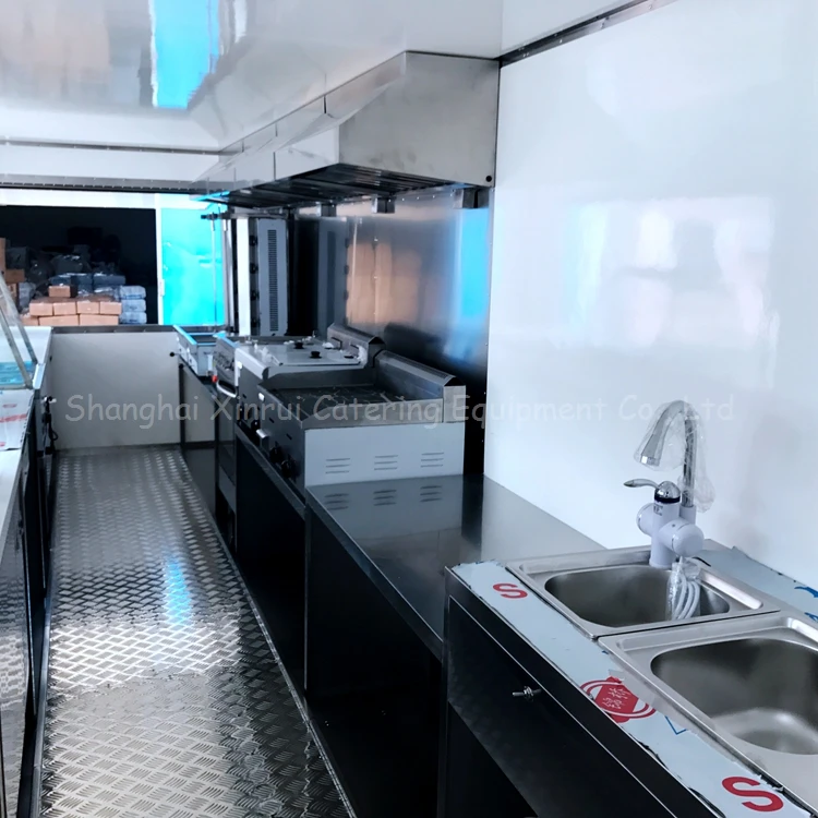 
mobile food trucks cart kitchen refrigerator freezer 