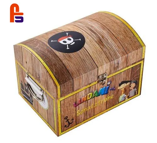 Baby Clothes Shoe Paper  Gift Set Cardboard  Suitcase Boxes Natural Handmade Cardboard Suitcase Gift Box Toy Packaging Box
