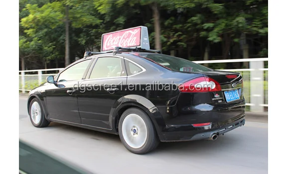 LED 3G/4G Wifi taxi roof led display/led screen car advertising/taxi top sign for car advertising