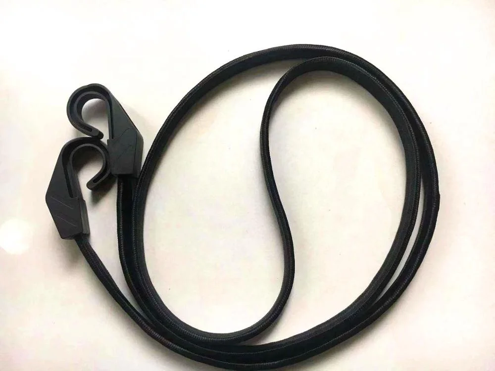 Green bungee cord/plastic hook thick bungee cord/flat bungee cords