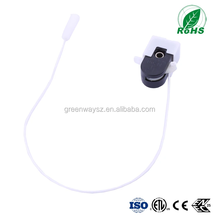 ETL white single pole M200 electric pull cord switch for exhaust fan