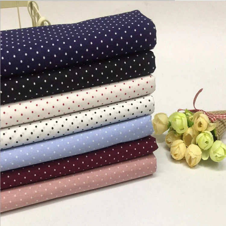 High-end simple dot printing 100 cotton poplin fabric