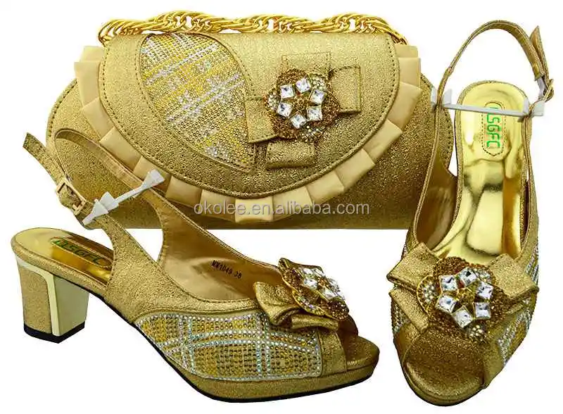 KB8483 New designs italian dress shoes with matching bags for african party size 38 to 43