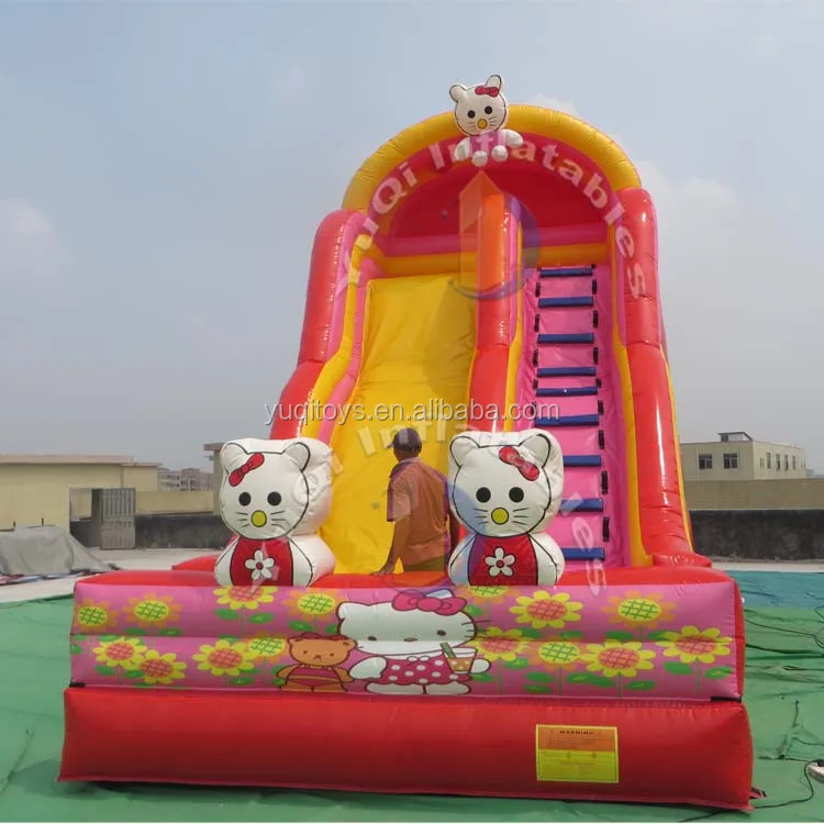 High Quality Inflatable Slides Cute Cat Adult Playground Slides For Kids Slide Manufacturer