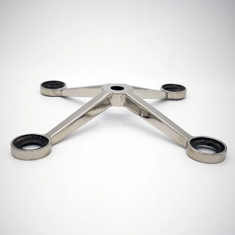 4 Arms Point Supported Curtain Wall Glass Spider Fittings Accessories