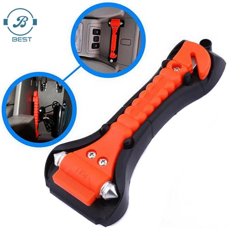 2020 Car Seat Safety Belt Cutter Bus Hammer with Holder