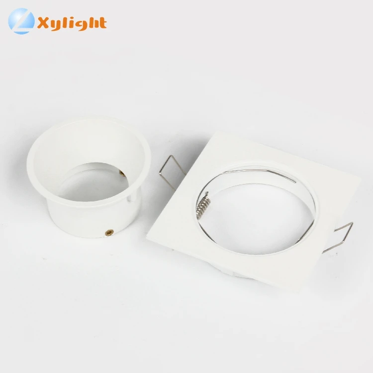
Aluminum body led downlight mr16 gu10 square cob led downlight housing parts 