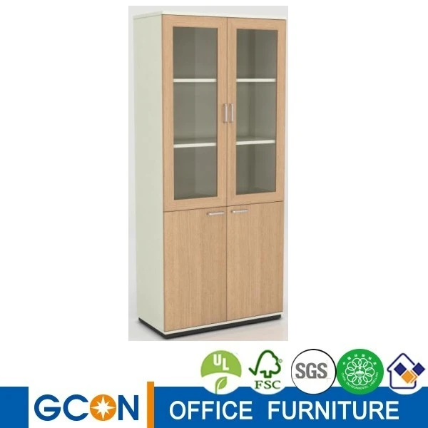 tall wood office cabinet and book, document shelf