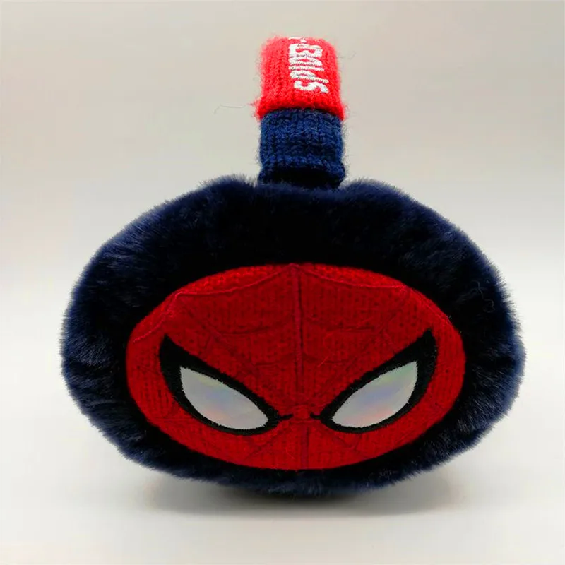 custom ear warmer  embroidered Spiderman plush earmuffs
