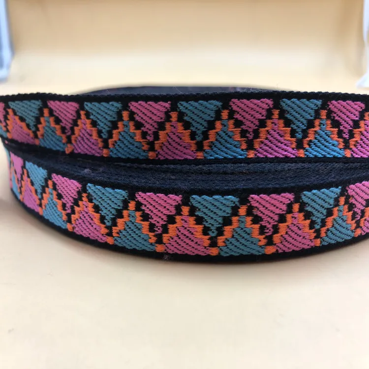 Custom 1 inch nylon Ethnic style ribbon printed webbing