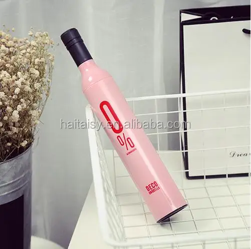 Promotion Wine Bottle Shape Umbrella from chinaCompact Fashion Wine Bottle Folding Parasol Sun/Rain Protection Umbrella