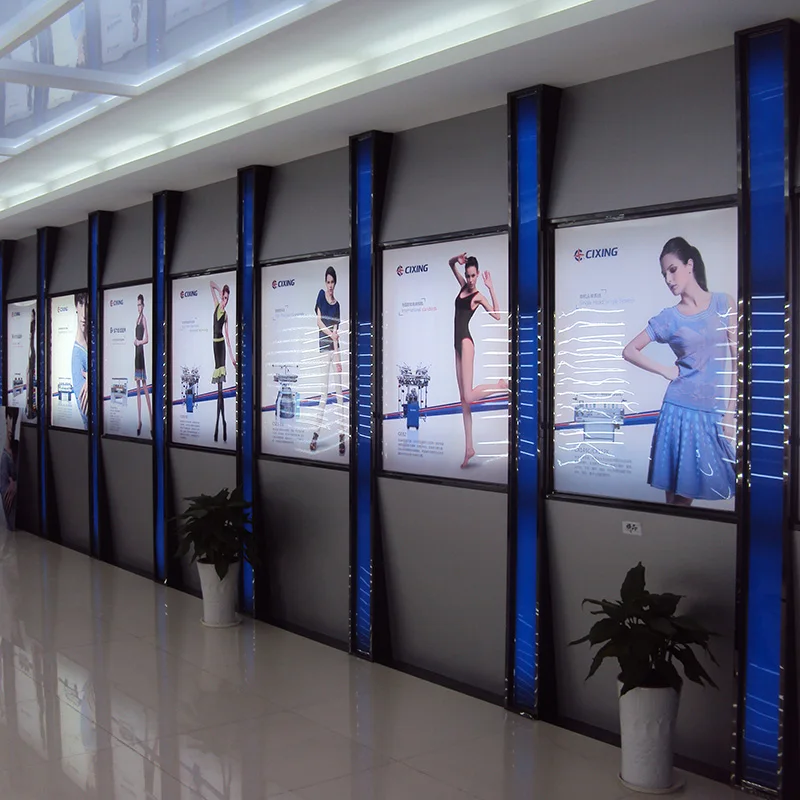 Светодиодный ультратонкий алюминиевый световой короб с защелкой