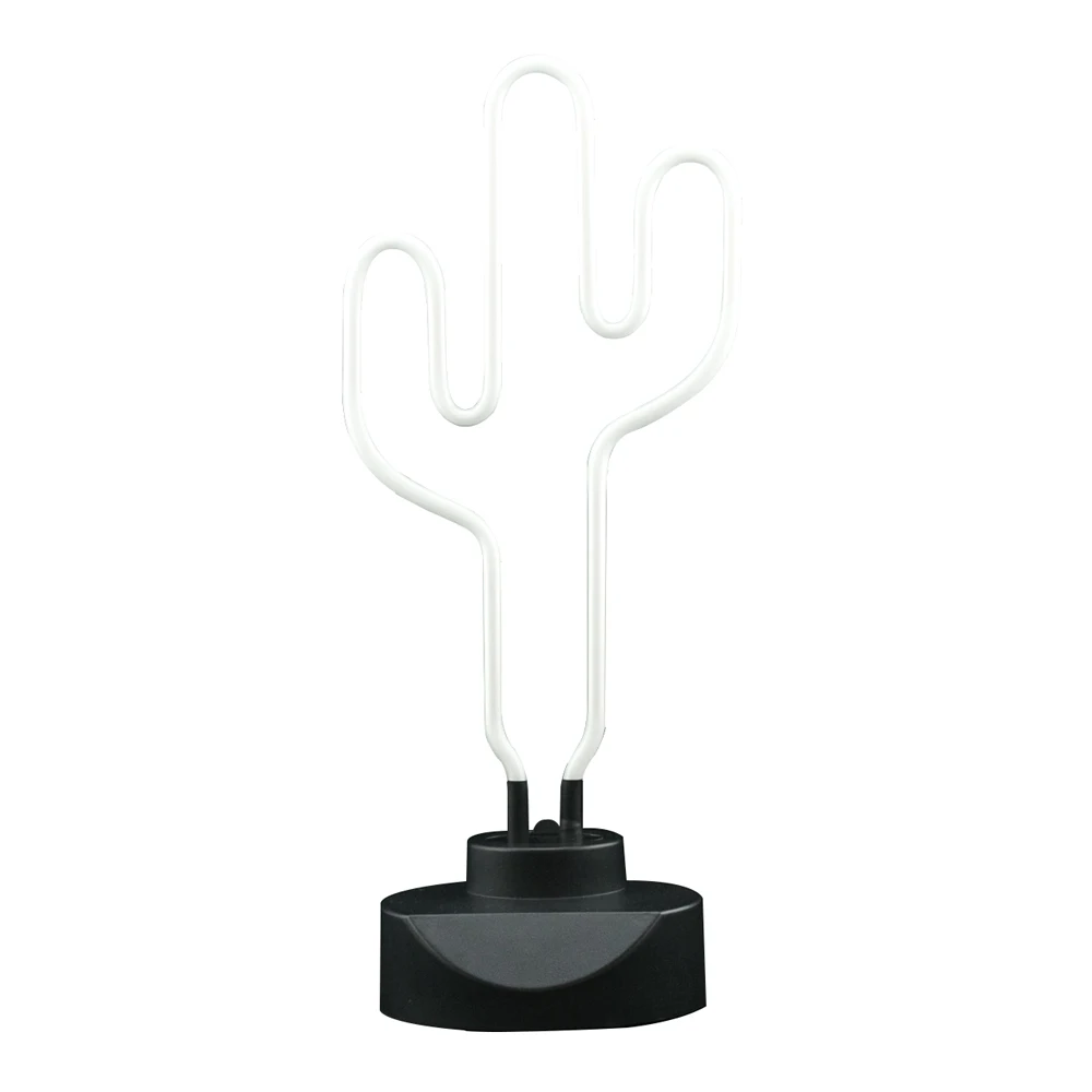 Зеленый Кактус Неоновые Скульптуры