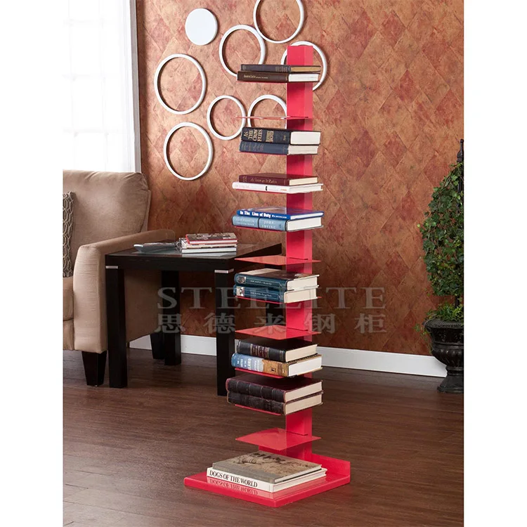 Space Saving Design West Elm Cadman Spine Bookcase Spine Vertical Bookshelf