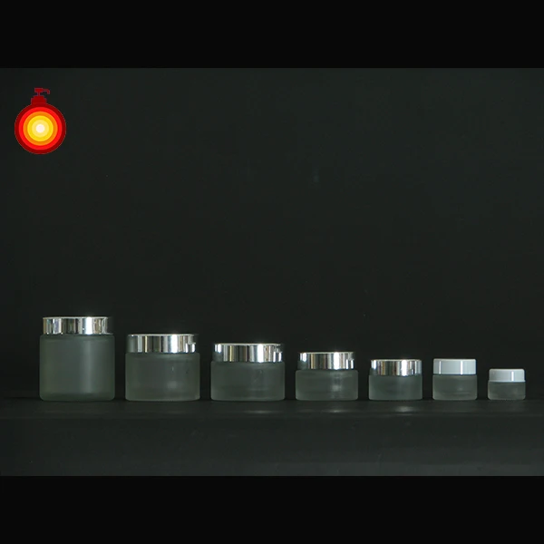 frosted glass jar face cream glass jar frosted empty jar