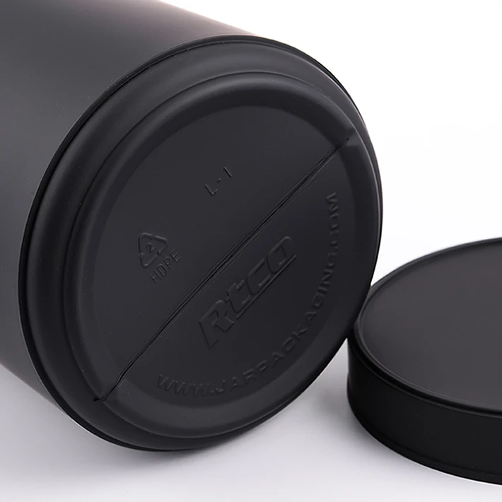 Hot Selling 2022 Eco-frendly Material HDPE Capsule Bottle can be Protein Container Soft Touch Bottle