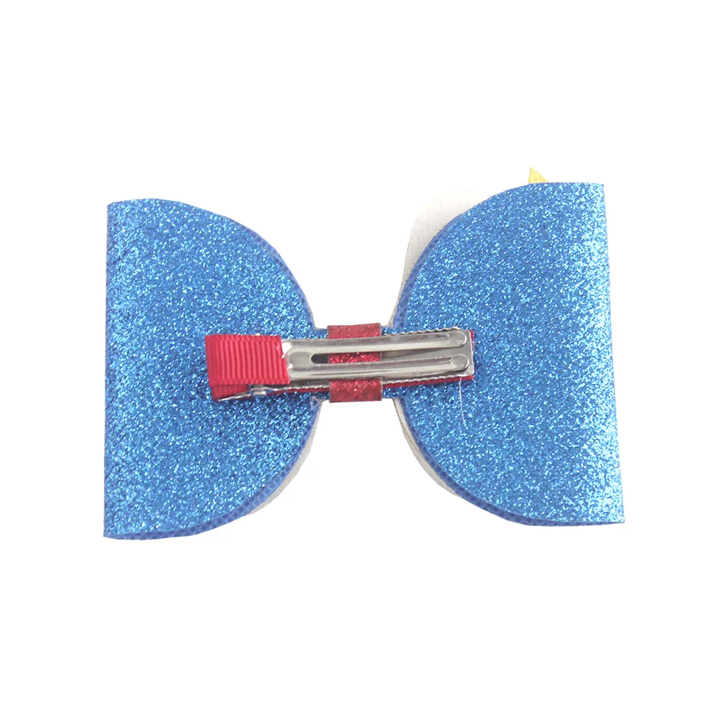 Boutique Hair Clips Multi Color Glitter Sequins Big Hair Bows For Baby Girls Teens Toddlers
