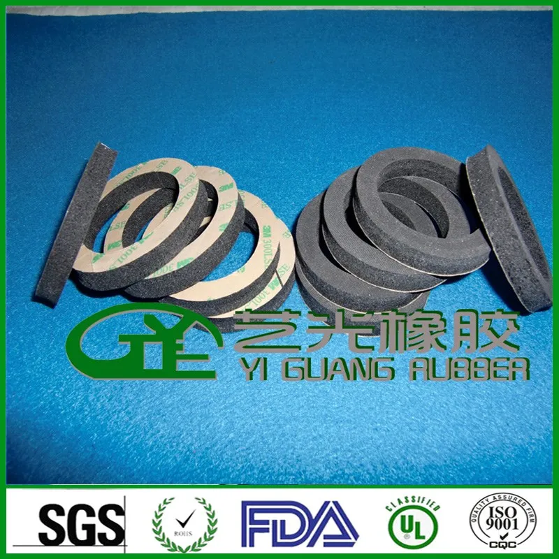 adhesive silicone sponge rubber seal strip tape