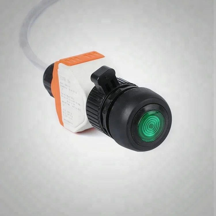 Explosion proof plastic push button switch with LED lamp