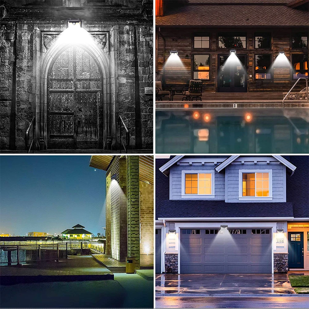 10 W Cob Solar Wall Light IP 65 Waterproof Solar Security Light with Motion Sensor