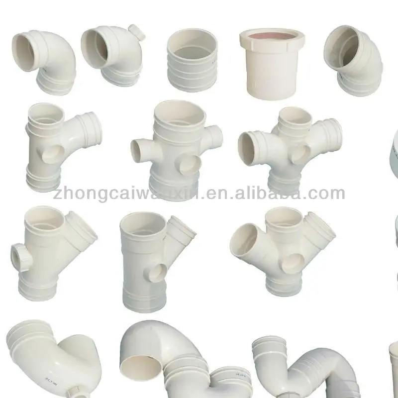 pvc drainage pipe fittings 50mm 110mm 200mm