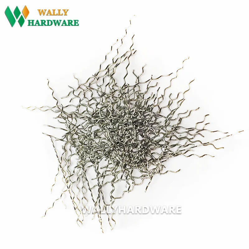 Оптовая продажа, огнеупорные материалы из нержавеющей стали 304, концевые крючки для медного покрытия, стальные волокна для цементного бетона