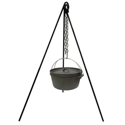 Hot sales Camping Cast iron Dutch oven & Tripod for Bivouac