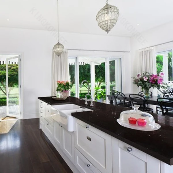 Стандартные размеры starlight белый кухонный Топ кварцевые