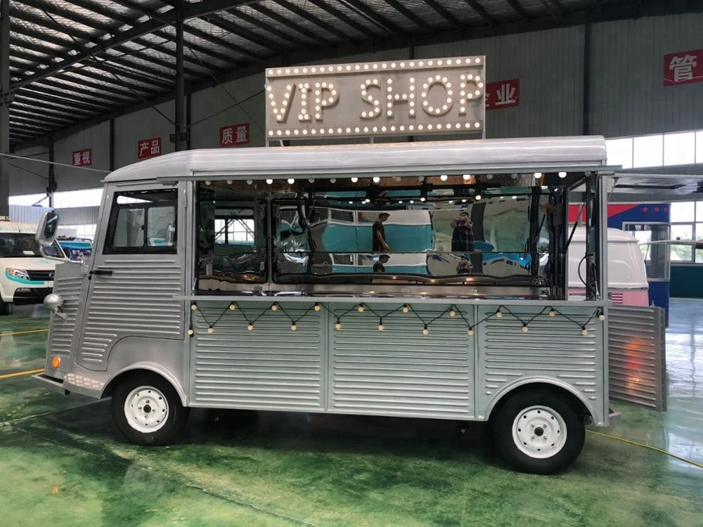WNP-Citroen Silver Gray Food Truck Multifunction vintage trailer