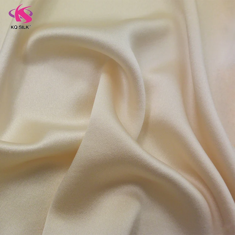 
Silk Satin Fabric for Wedding Dress 40 mm Heavy Raw Silk Fabric Greige Plain Dyed Silk Satin 