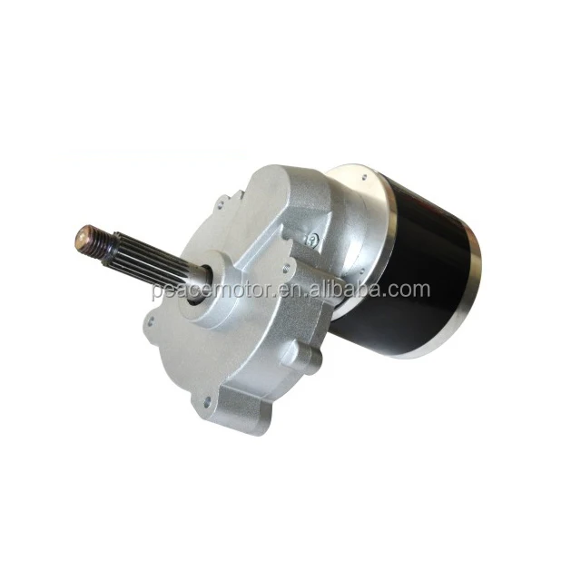 150w 180w 12v 24v brush dc electric for golf trolley motor with 20:1 gear reduction
