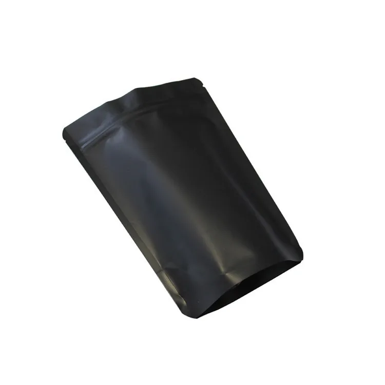 Matte Color Black White Gold Stand Up Pouch With Zipper