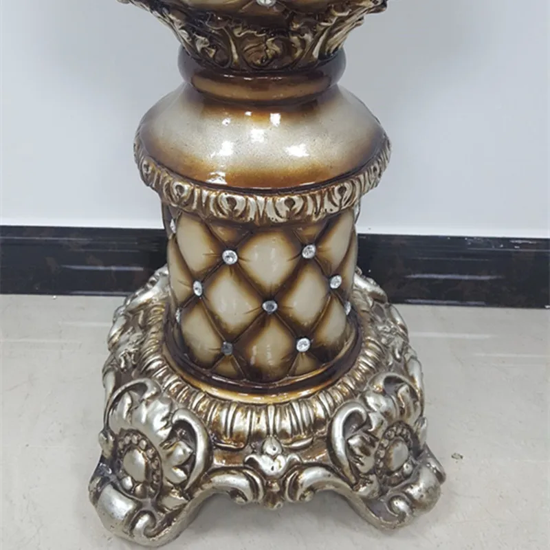 FRP 2019 New item Antique Bronze Fiberglass And Painted Vase For Flowers Pot