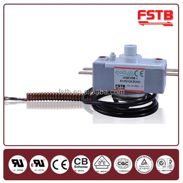 WQB Manual Reset Capillary Safty Thermostat Thermal Overload Protector for Deep fryer