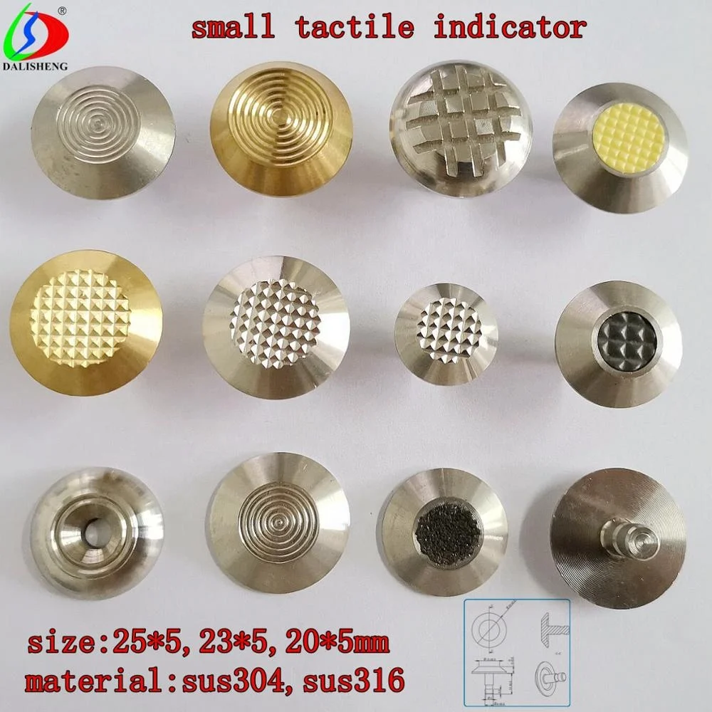 304/316 SS tactile indicator stud,  plastic tactile indicator stainless steel stud for blind paving,carborundum tactile stud