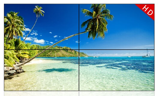 Hot selling advertising glasses Free 3D LCD Video Wall TV with video wall processor