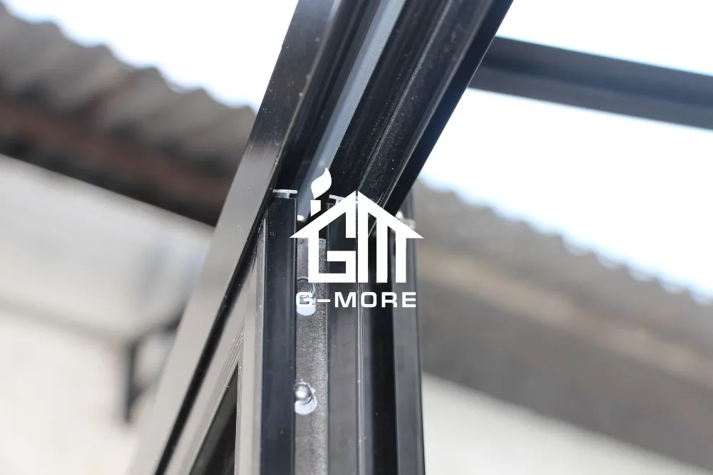 Easy DIY four season aluminium frame glass flower house