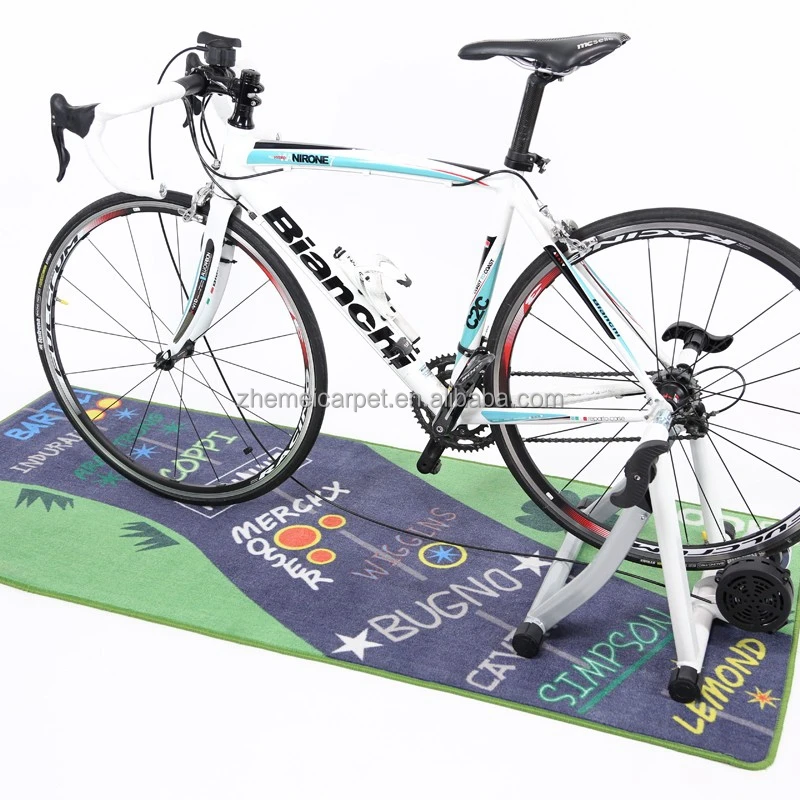 2021 OEM Design 100%Nylon Surface Rubber Backing Pit Carpet Motorcycle Garage Racing Logo Mat