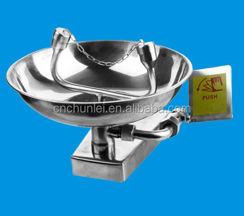 Настенная мойка для глаз из нержавеющей стали