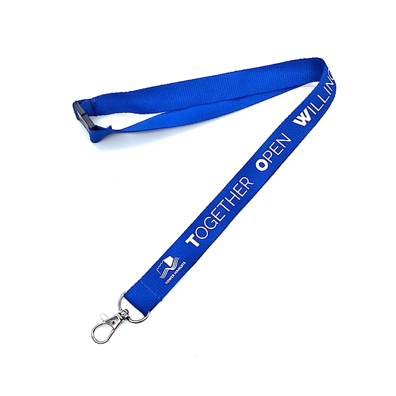 Wholesale Personalized Polyester Silk-screen Lanyard with Logo Custom