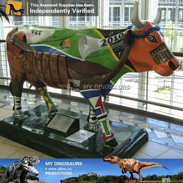 V Animal models fiberglass large cow lively animal