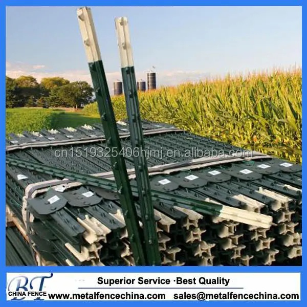 
Cheap metal t-post wholesale Hot dipped galvanized studded t post for field fence with high quality foe sale 