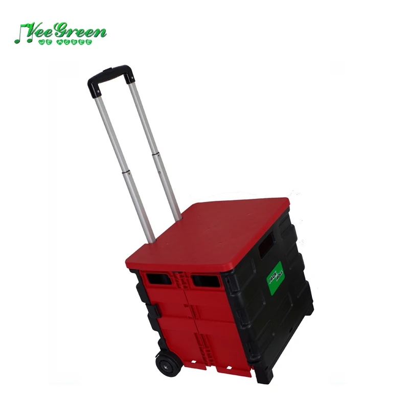 Plastic Pack&Roll Cart with Lid