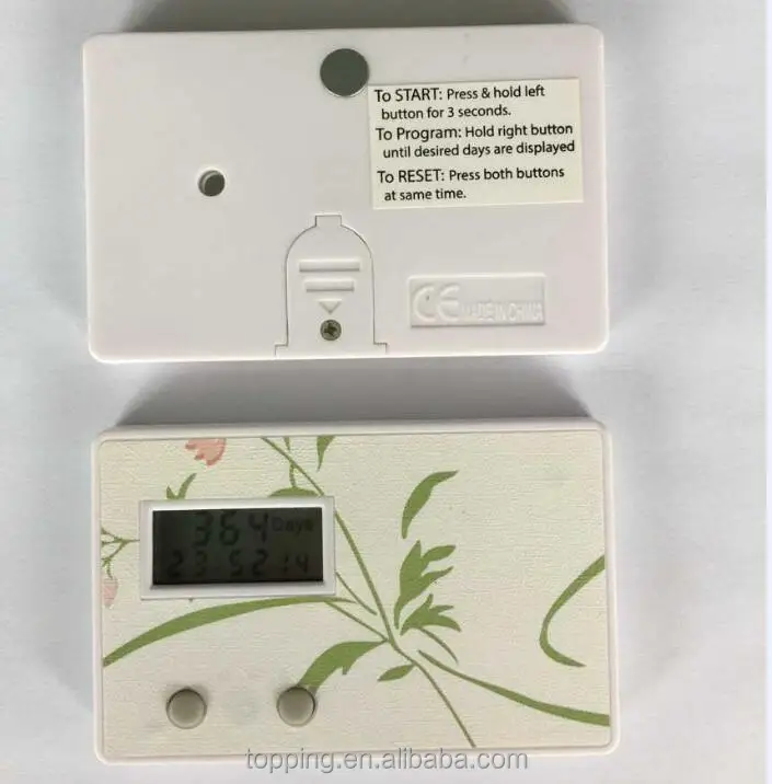 Card shape magnet day count down timer reminder can stick onto metal surface