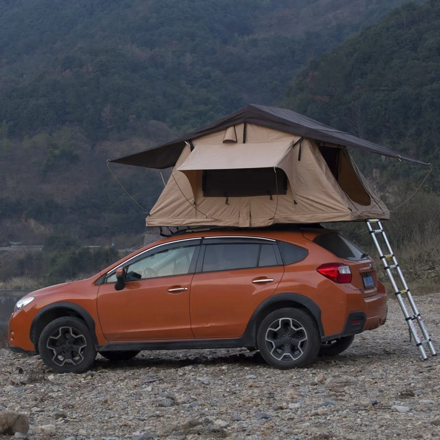 Camp Roof Tent Roof Top Tent Camping Outdoors Sun Shelter Canopy Camper Trailer