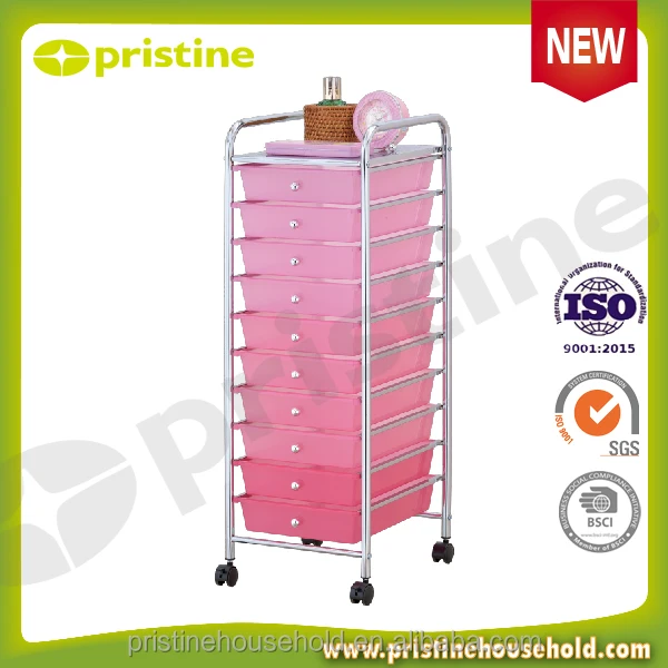 Shopee SALE quality wholesale Taiwan household storage Furniture Manufacturer MIT DIY trolley drawer cabinet 10 drawer cart