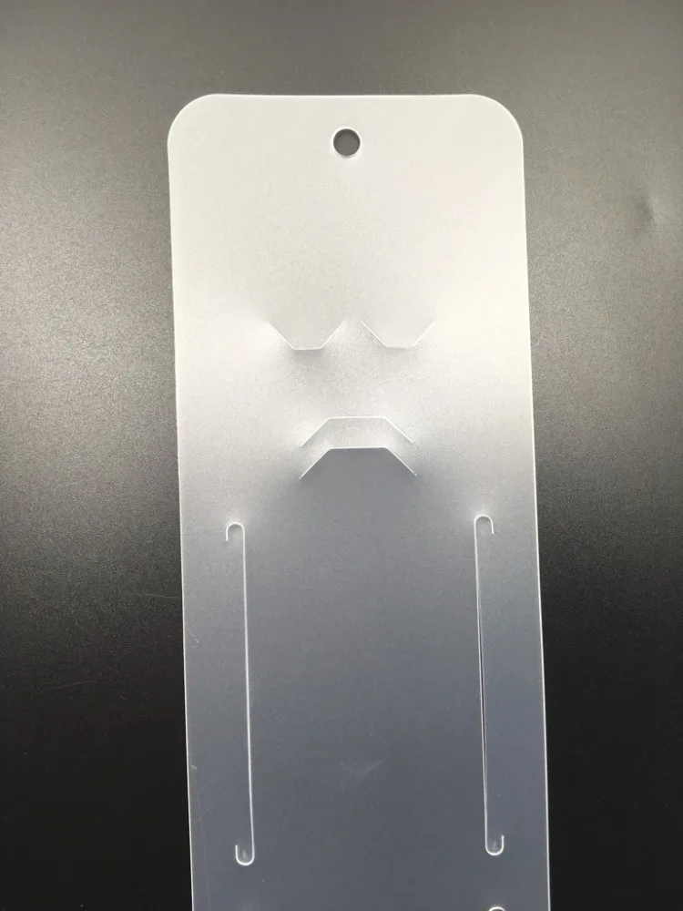 Strong Clip Strip 12 Clips Clear Plastic with S Hook