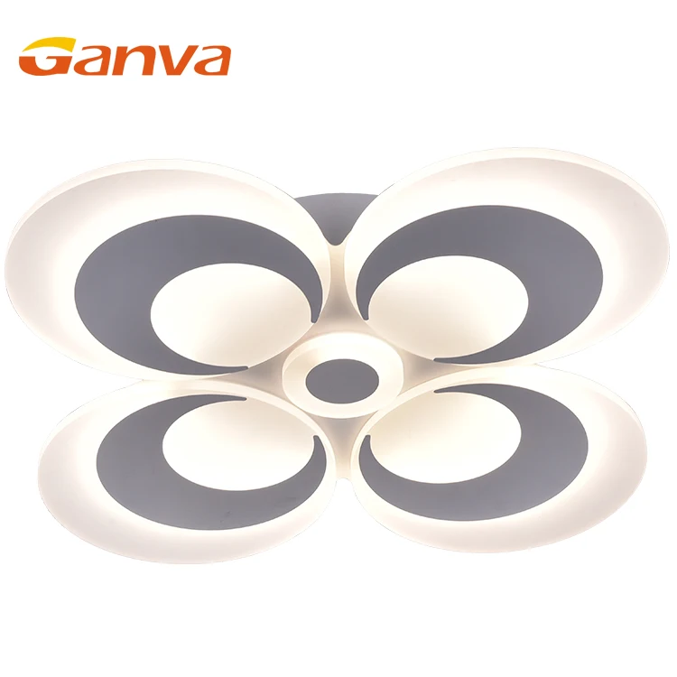 GANVA Warm White Modern Flower Shade Home Decorative Restaurant LED Ceiling Light Fixture